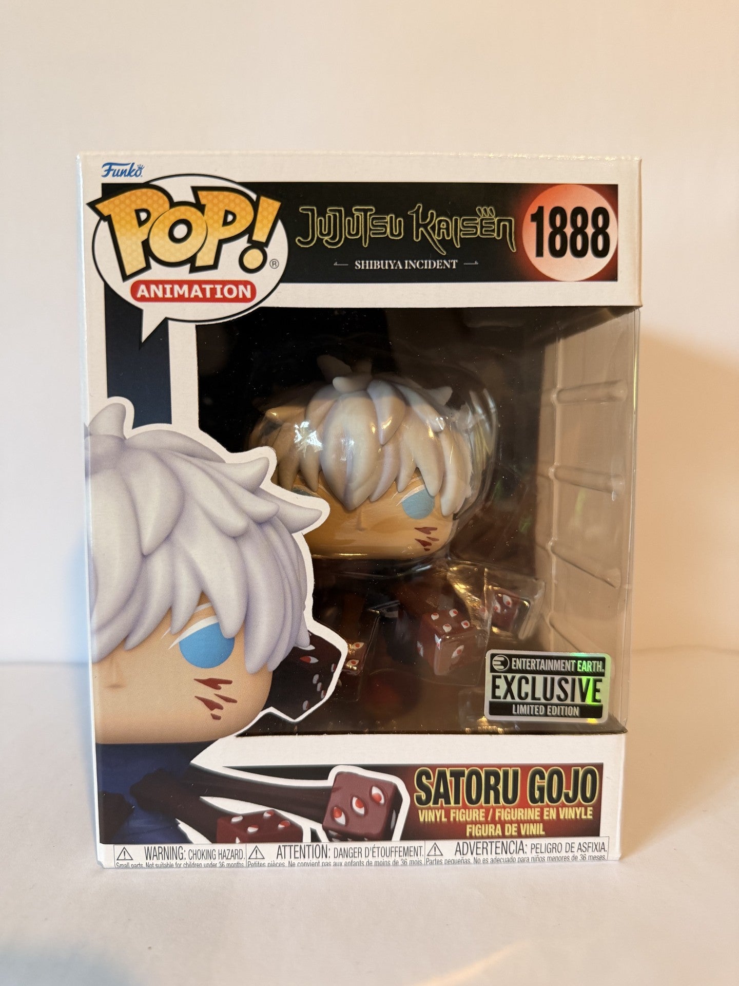 Satoru Gojo (Trapped) #1888 JJK Funko *Entertainment Earth Exclusive